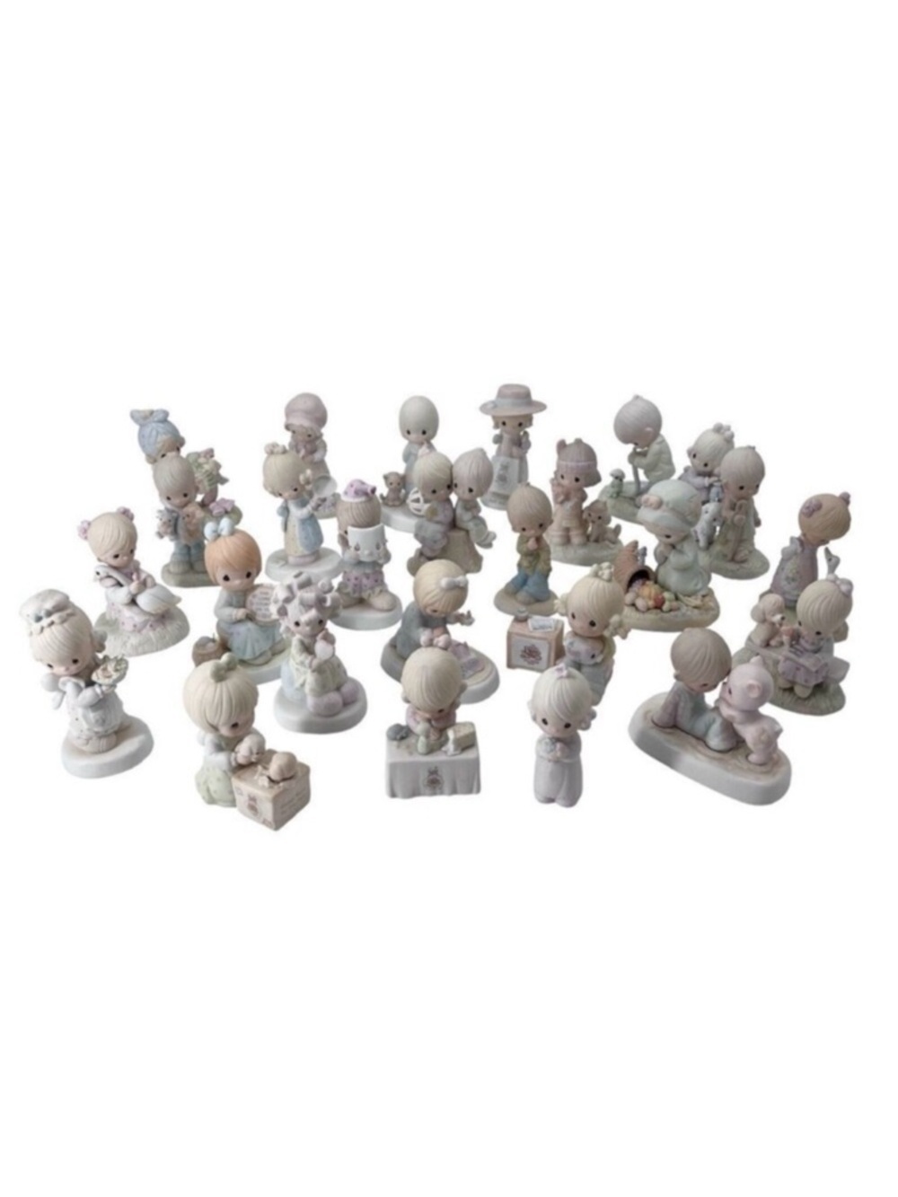 Huge Lot of 25 Vintage Precious Moments Figurines 1976 - 1998